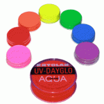 Kryolan UV DayGlow Aquacolor Makeup - 0.35 oz (7021-COLOR)