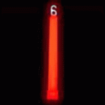 6" Red Premium Glow Sticks (pack of 25)