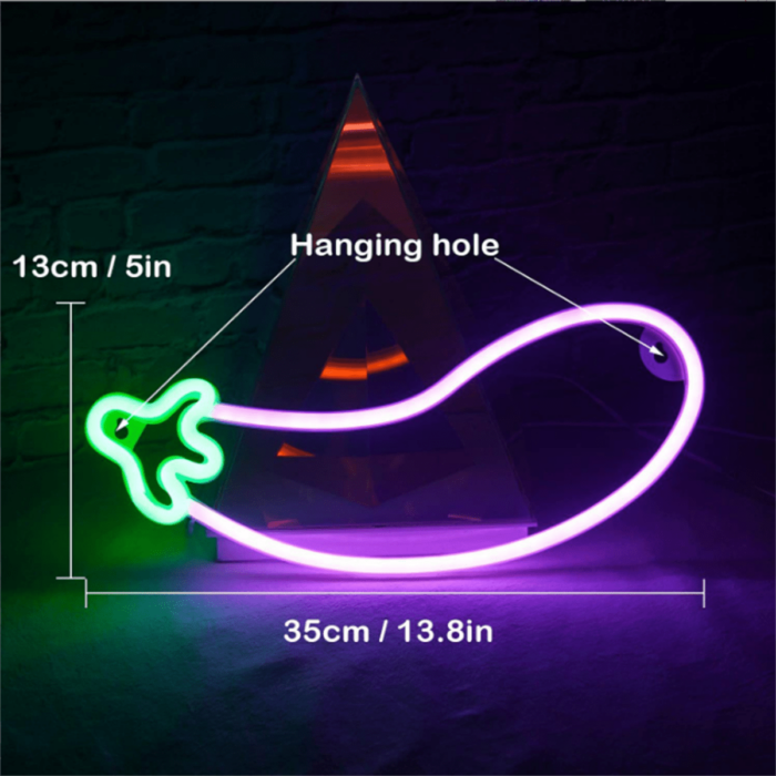 EGGPLANT Neon Sign - Image 3