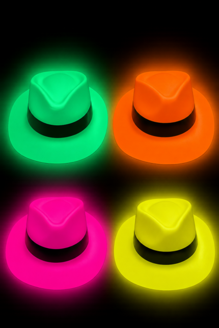 UV BLACKLIGHT HATS